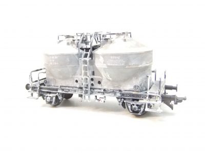 Piko 54240 HO 2-achs. Zementsilowagen DR Ep.IV  Betriebsverschmutzt