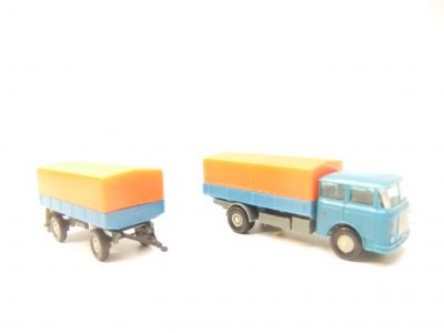 Espewe/Permot HO  LKW  Skoda S706 RT und Hänger mit Plane