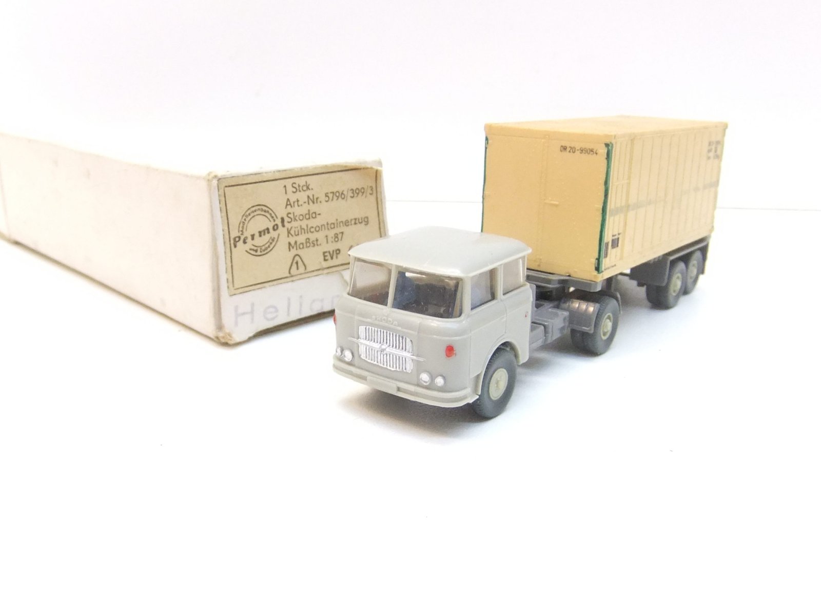 Espewe/Permot HO Skoda Containerlastzug mit Kühlcontainer