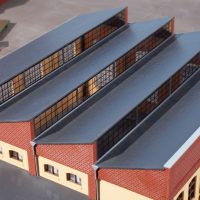 Auhagen 80308 HO  BS Sheddach rot