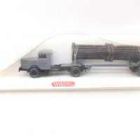 Wiking  HO  LKW Büssing 8000 mit Tiefladehänger „Deutsche Post“