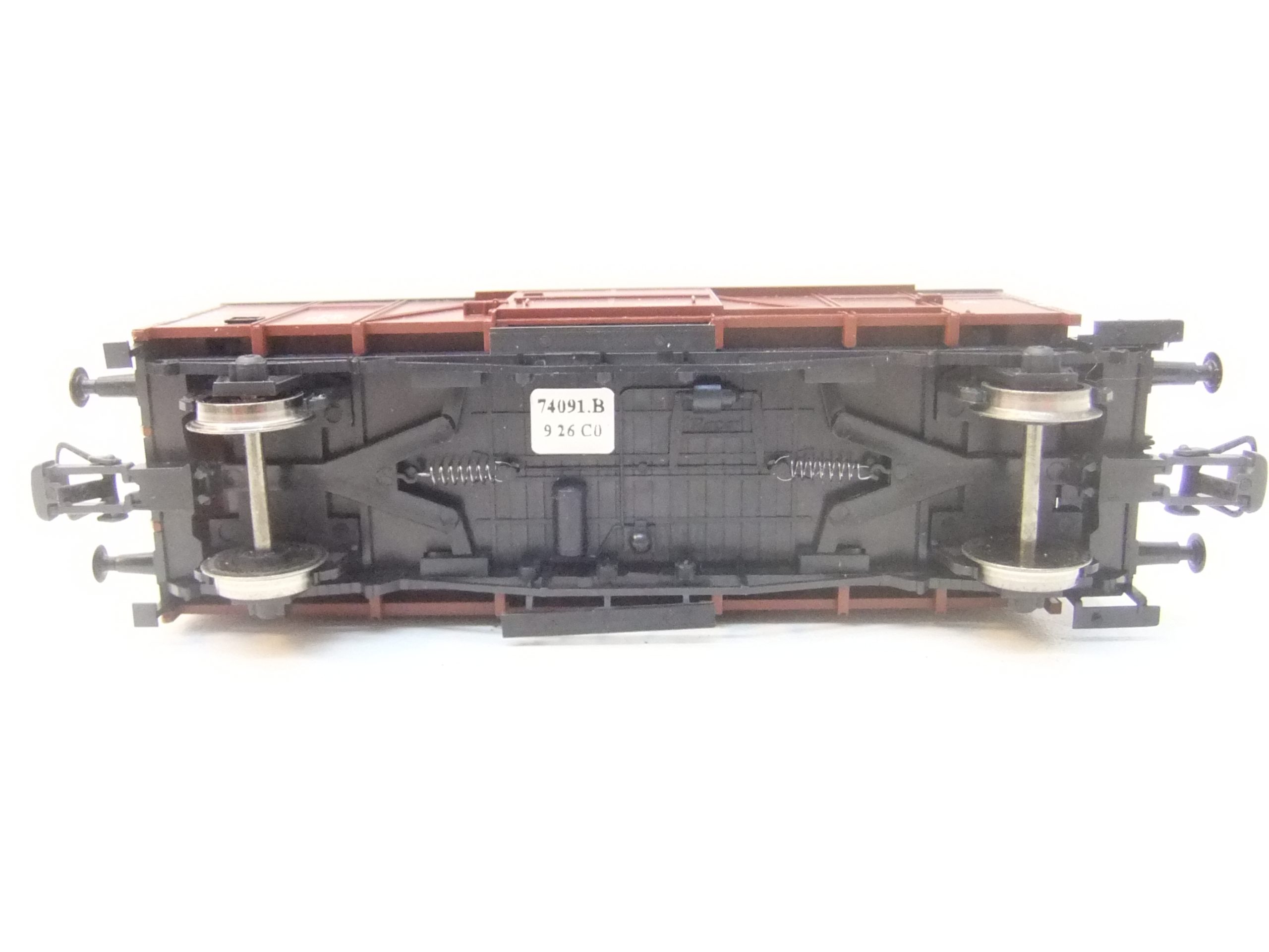 Roco 74091B HO 2 achs. G-Wagen mit Bh. Gattung Grhs 31 DB Ep.III "Postzug" – Bild 3