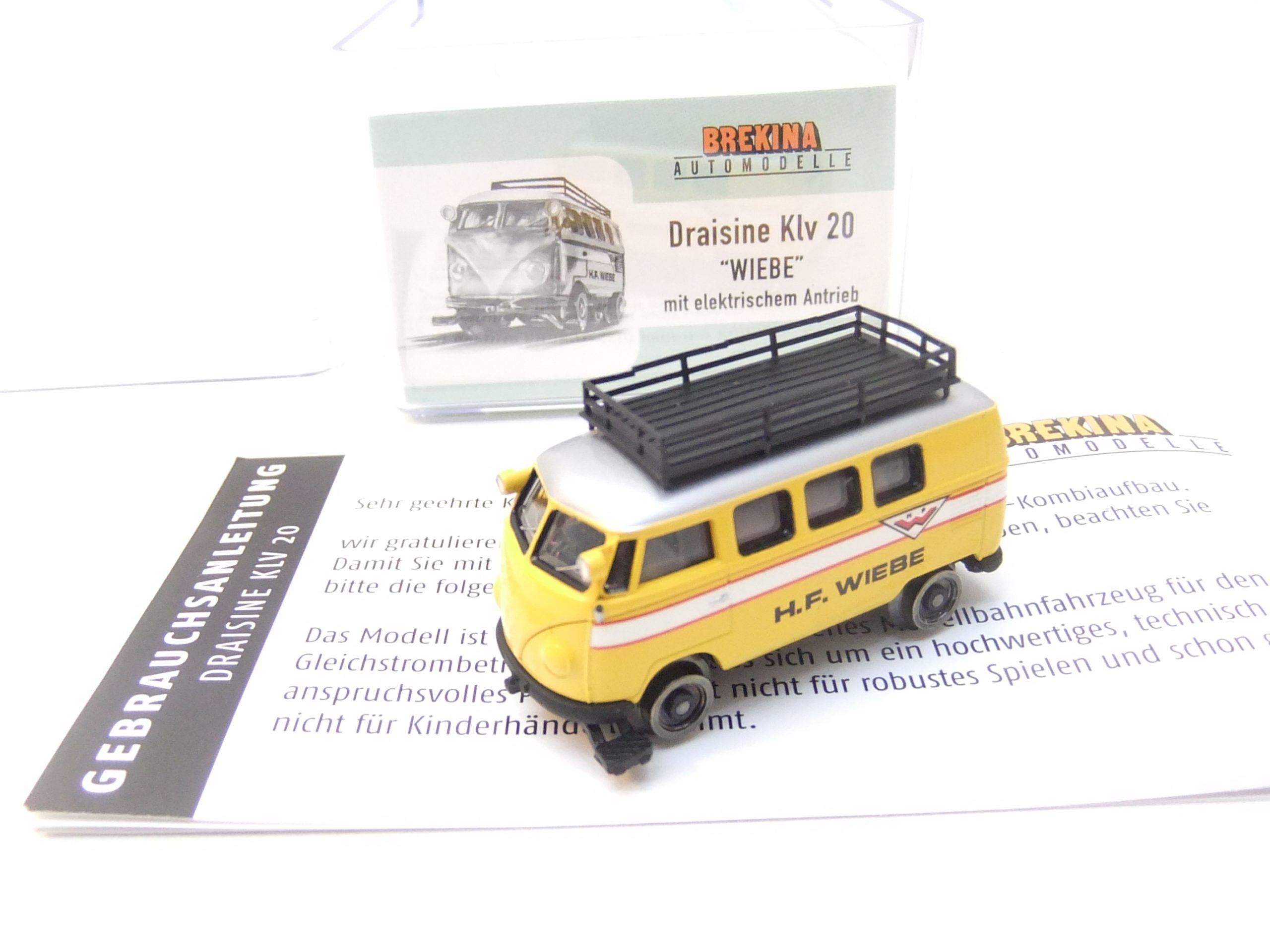 Brekina 247301 HO VW Draisine "Wiebe" DB Ep.III – Bild 3
