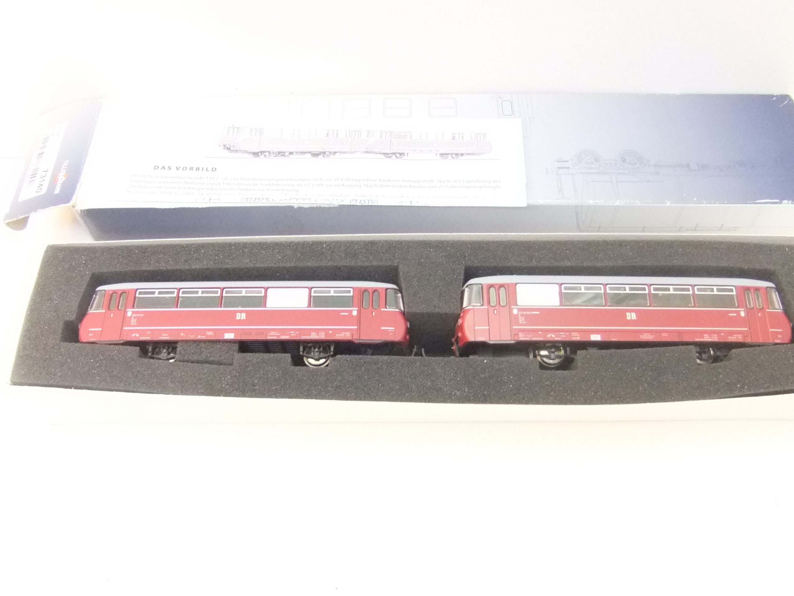 Tillig 73140 HO Triebwagen VT 2.09 mit BW VB 2.07 DR Ep.III -- Digital -- – Bild 6