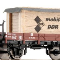 Tillig 76498 HO Niederbordwagen mit Ladegut  Holzkiste IFA  DR Ep.III