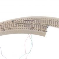 Roco 42557 HO Roco-Line Bogenweiche rechts BWr2/3 mit Bettung und Antrieb