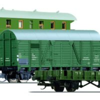 Tillig 01705 TT Dreiteiliges Bauzugwagenset DR Epoche IV