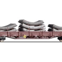 Tillig 18136 TT Niederbordwagen Res 676 beladen mit Tübbingen DBAG „Max-Bögl“Serie