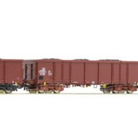 Roco 67195 HO 3-tlg.Set 4-achs. O- Wagen mit Echtkohlebeladung