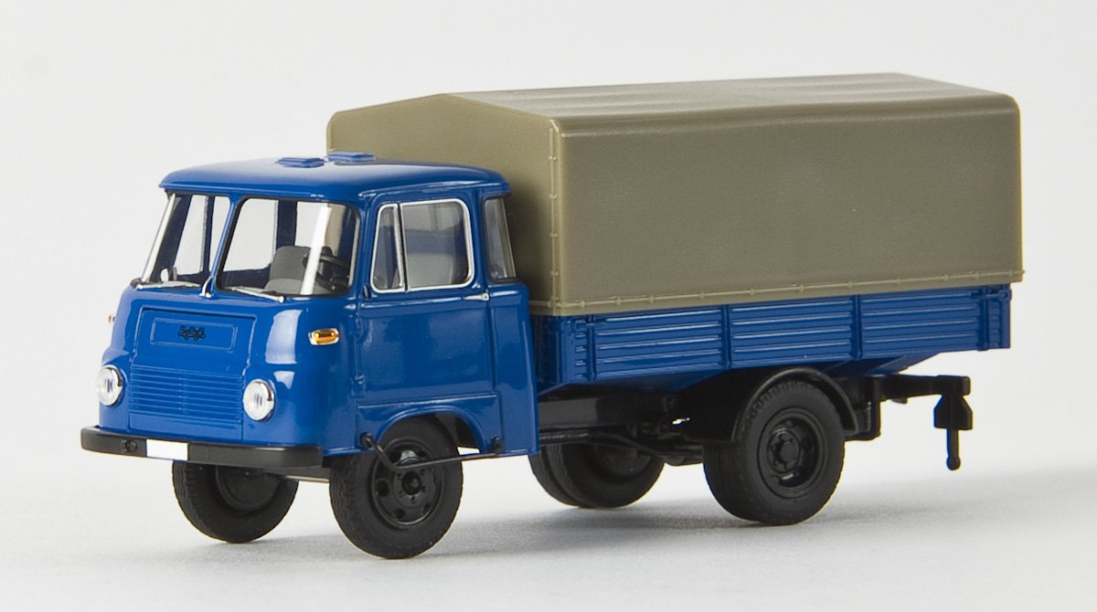 Brekina 30601 HO IFA Robur LO 2501 Pritsche/Pl. blau/schwarz