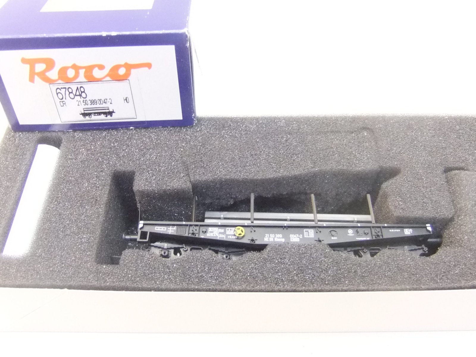 Roco 67848 HO 4-achs. Schwerlastwagen mit Beladung DR Ep.IV – Bild 2