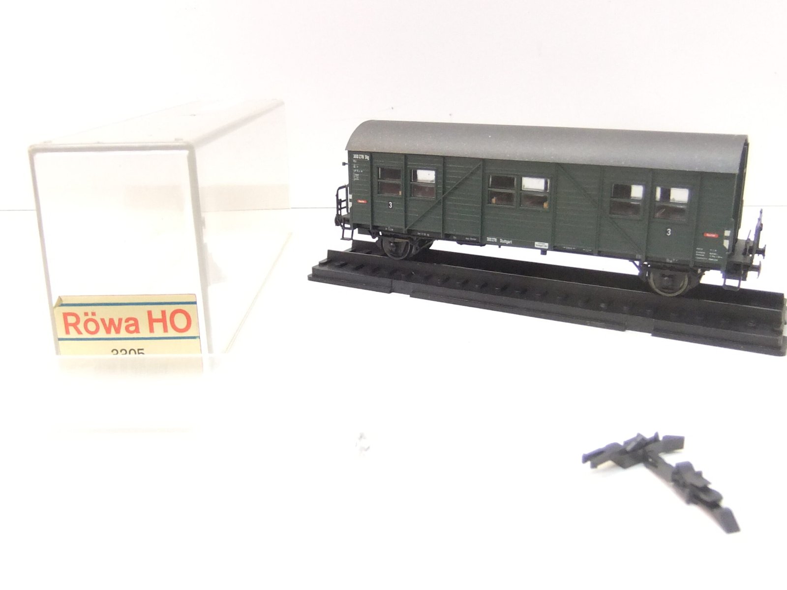 Roco/RÖWA 3305 HO 2-achs. Behelfspersonenwg. DB Ep.III