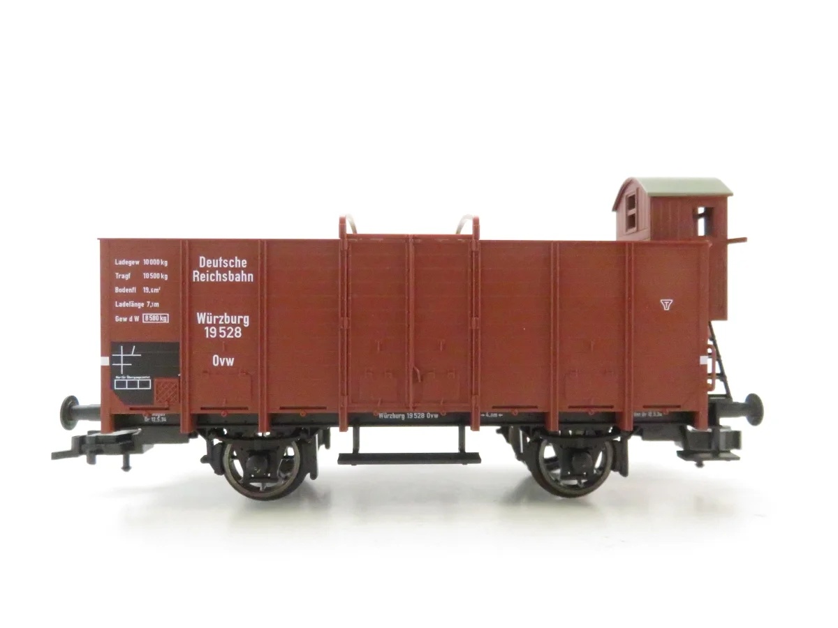 Fleischmann 5204K HO 2-achs. Hochbordwagen mit Bh DRG Ep. II