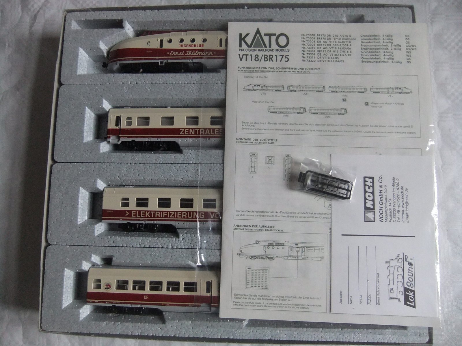 Kato 73304 HO Schnelltriebwagen SVT BR 175 4-teilig DR Ep.IV "Ernst Thälmann" – Bild 2