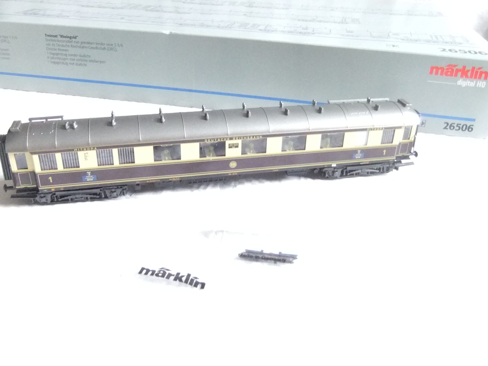 Märklin 26506 HO Zugpackung Rheingold mit Schnellzug-Dampflok S 3/6 der DRG Ep.II – Bild 13