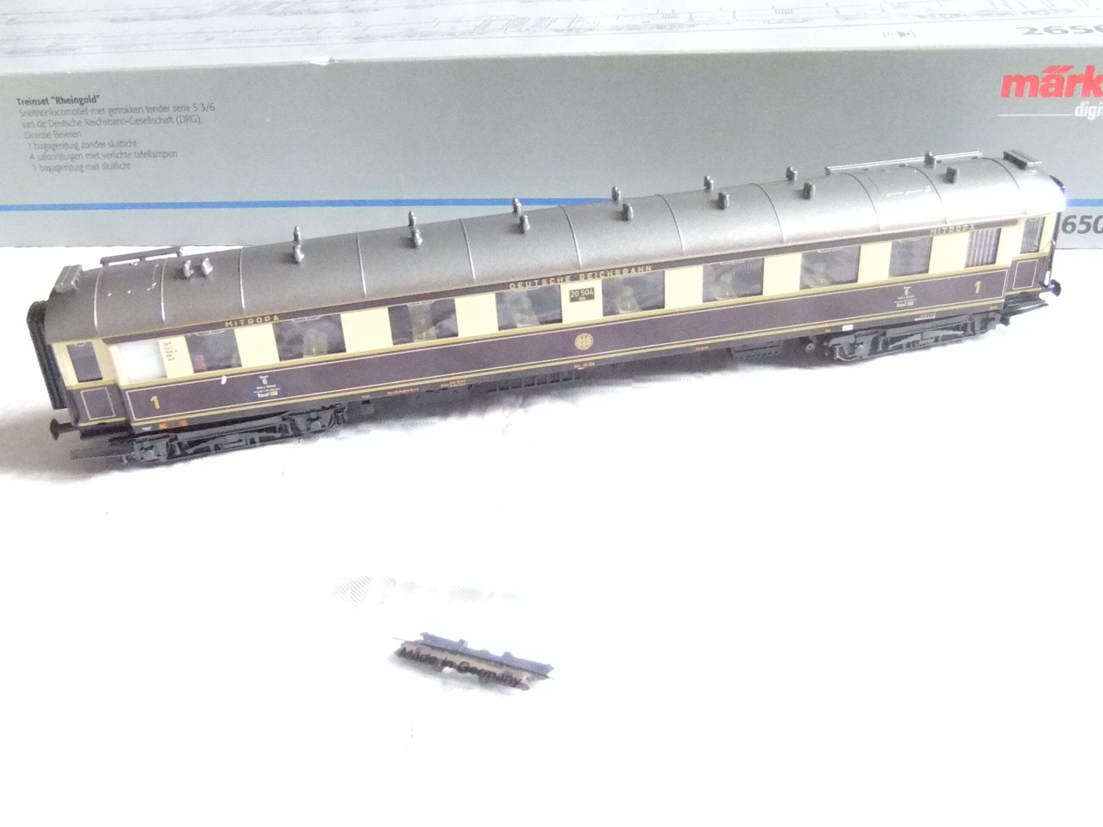 Märklin 26506 HO Zugpackung Rheingold mit Schnellzug-Dampflok S 3/6 der DRG Ep.II – Bild 15