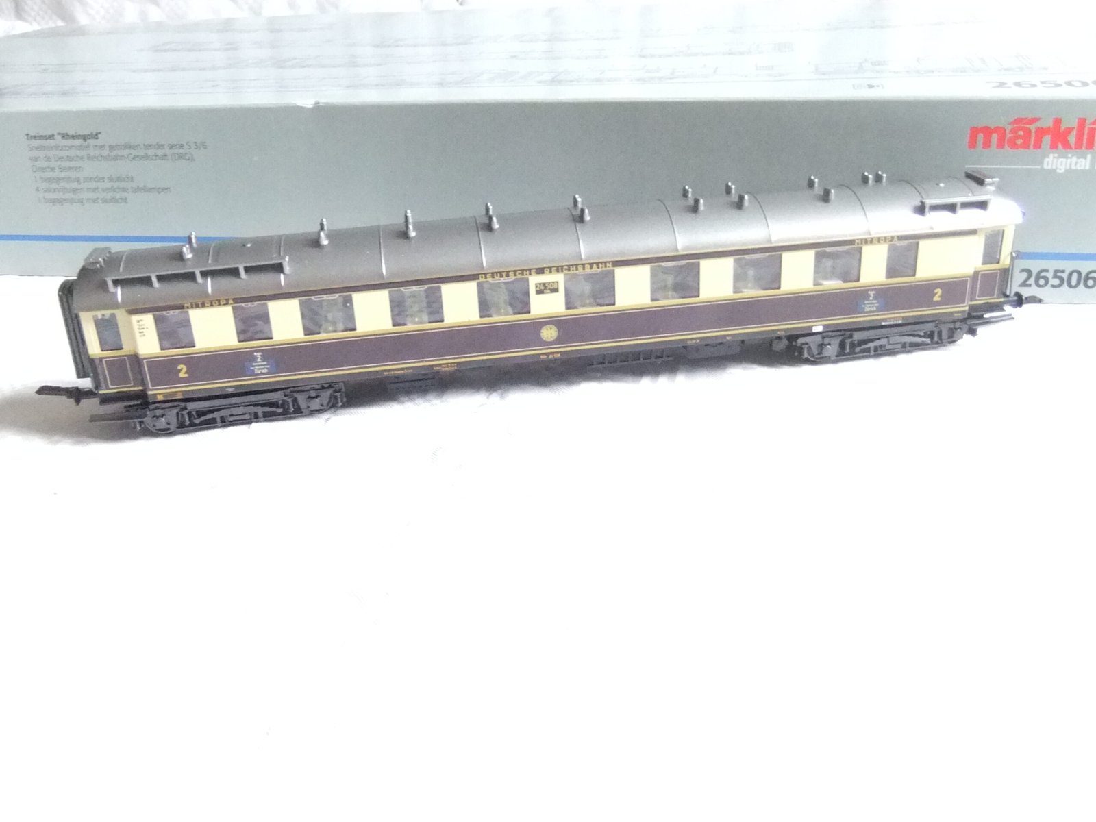Märklin 26506 HO Zugpackung Rheingold mit Schnellzug-Dampflok S 3/6 der DRG Ep.II – Bild 18