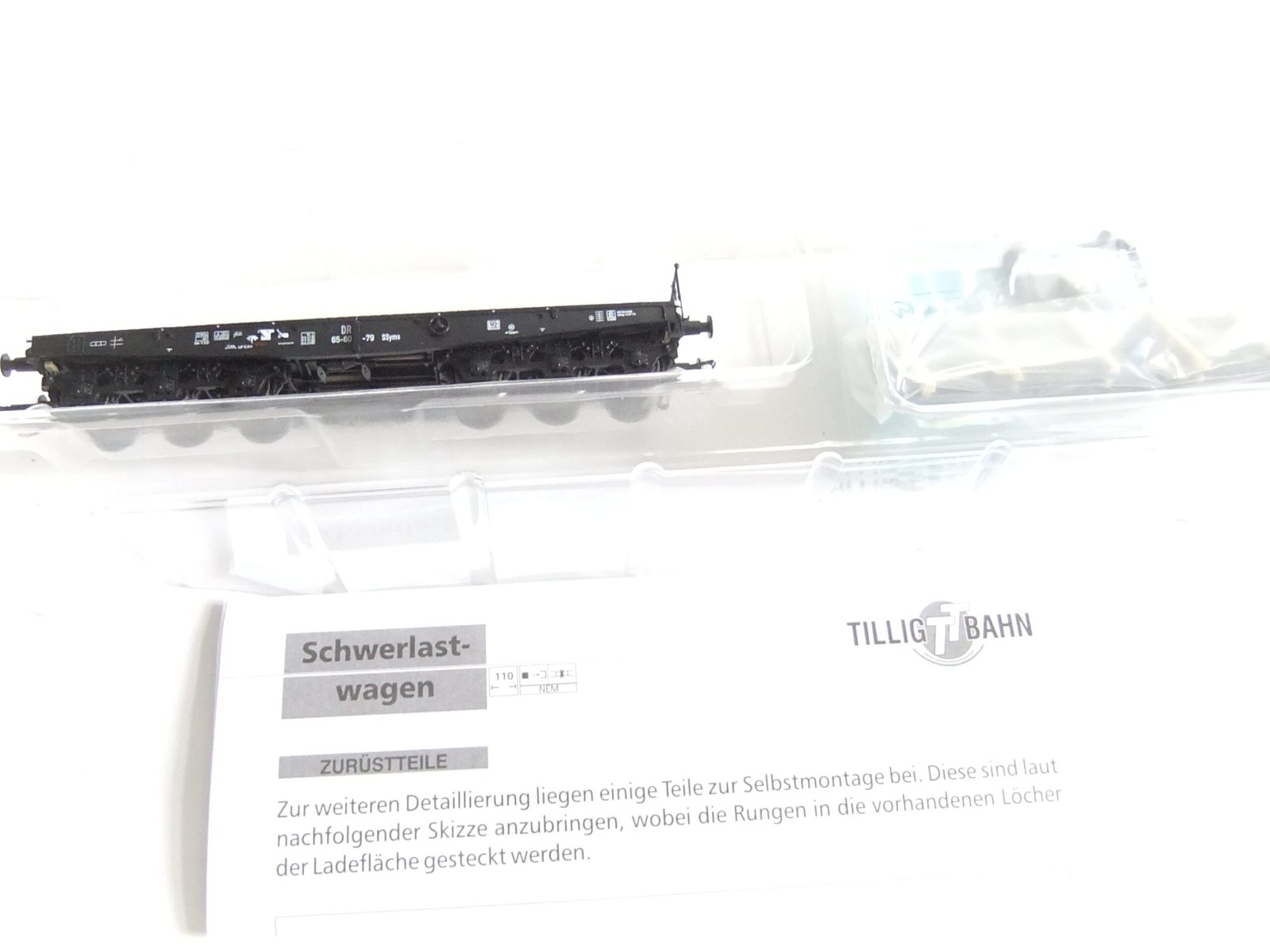 Tillig 501195 TT 6-achs. Schwerlastwagen DR Ep.III mit Ladegut --Club-Sondermodell 2012-- – Bild 2