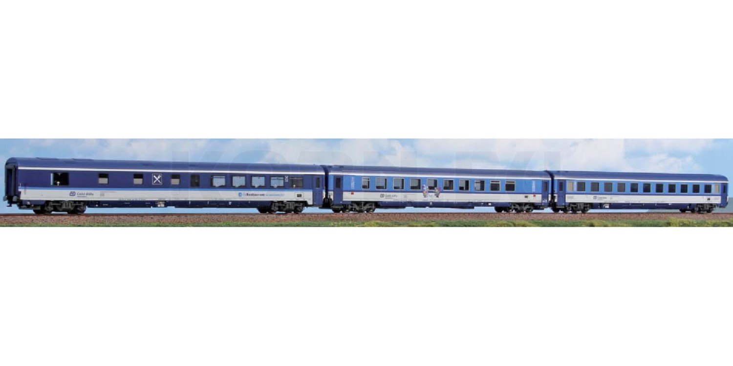 ACME 55318AC HO 3er Set Personenwagen 'Eurocity 378/379 Berliner' CD Ep.VI Set B