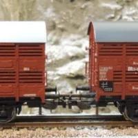 Piko 58367  HO 2er Set Verschlagwagen mit und ohne Bremserhaus  DR  Ep,III