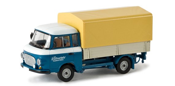 Brekina 30305 HO Barkas B1000 Pritsche/Plane "VEB KVK Frankfurt"