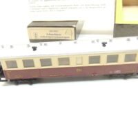 HERR HOm 4-achs. Schmalspur-Personenwagen DR  Ep.III   rot/elfenbein