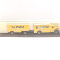 Brekina 72202  HO  Man Kofferlastzug LKW F8  „Fri-Homa“