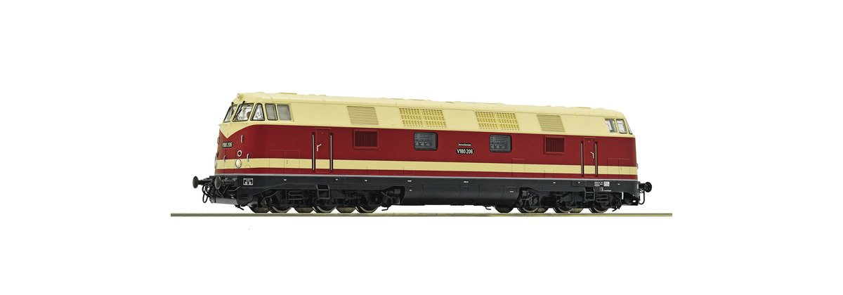 Roco 73047 HO Diesellokomotive BR V180 206 DR Ep.IV --Sound-Digital--