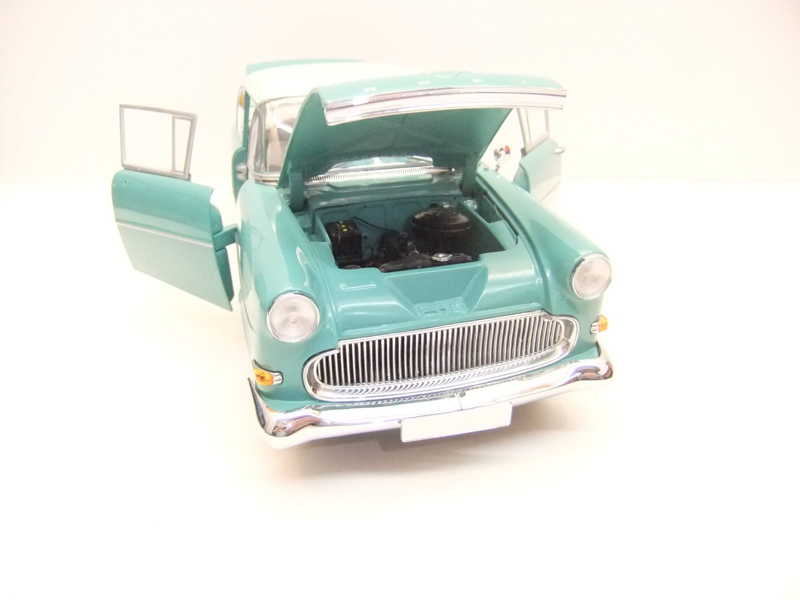 Minichamps 180 043200 PKW Opel Record P1 1958 türkis-blau – Bild 6