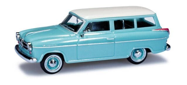 Herpa 024136 HO PKW Borgward Isabella Kombi weiß