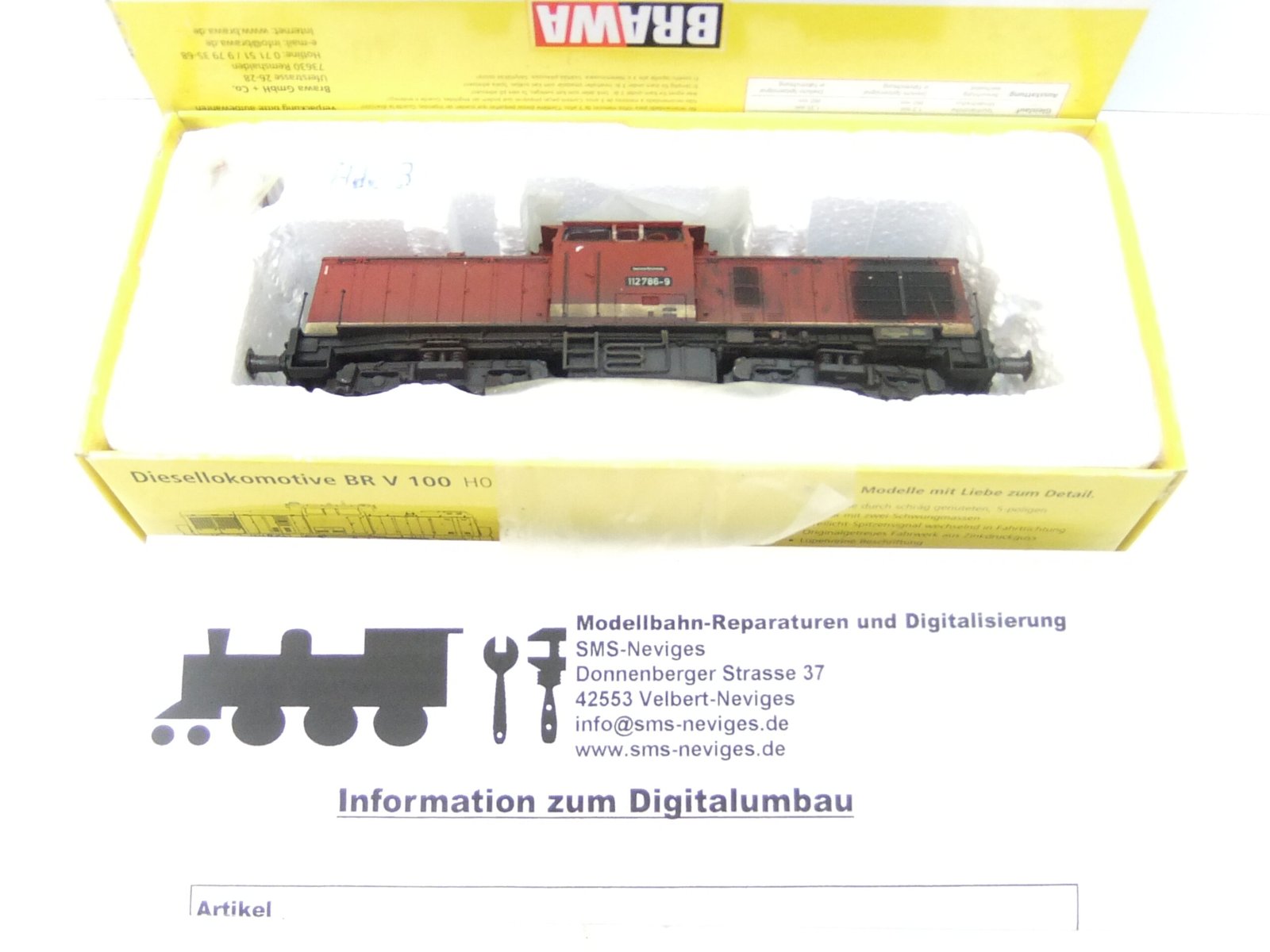 Brawa 41004 HO Di-Lok BR 112 786-9 DR Ep.IV --Sound-Digital-- – Bild 2