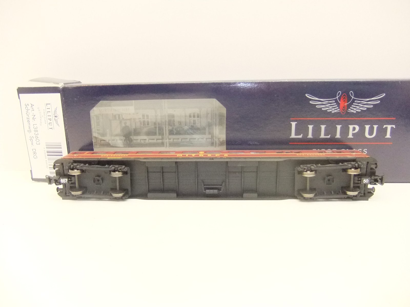 Liliput L383603 HO Schürzenspeisewagen "Mitropa" DRG Ep.II – Bild 3