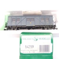 Sachsenmodelle 14219 HO 2-achs. Behelfspersonenwg. DRB Ep.II