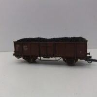 Ganzzug Braunkohle  HO 2-achs. O-Wagen DR Ep.IV mit Ladegut Kohle