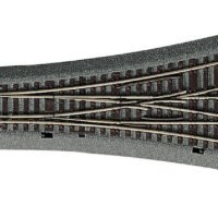 Roco 42543 HO Roco-Line  Asymmetrische Dreiwegweiche DWW15 Handantrieb, mit Bettung.