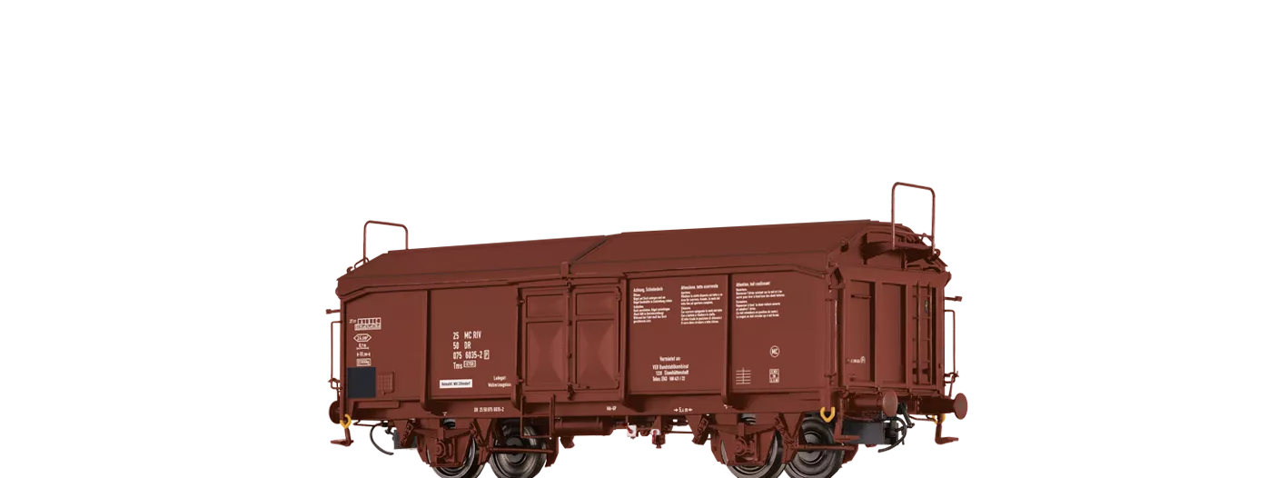 Brawa 48628 HO 2achs. Schiebedachwagen Tms DR Ep.IV