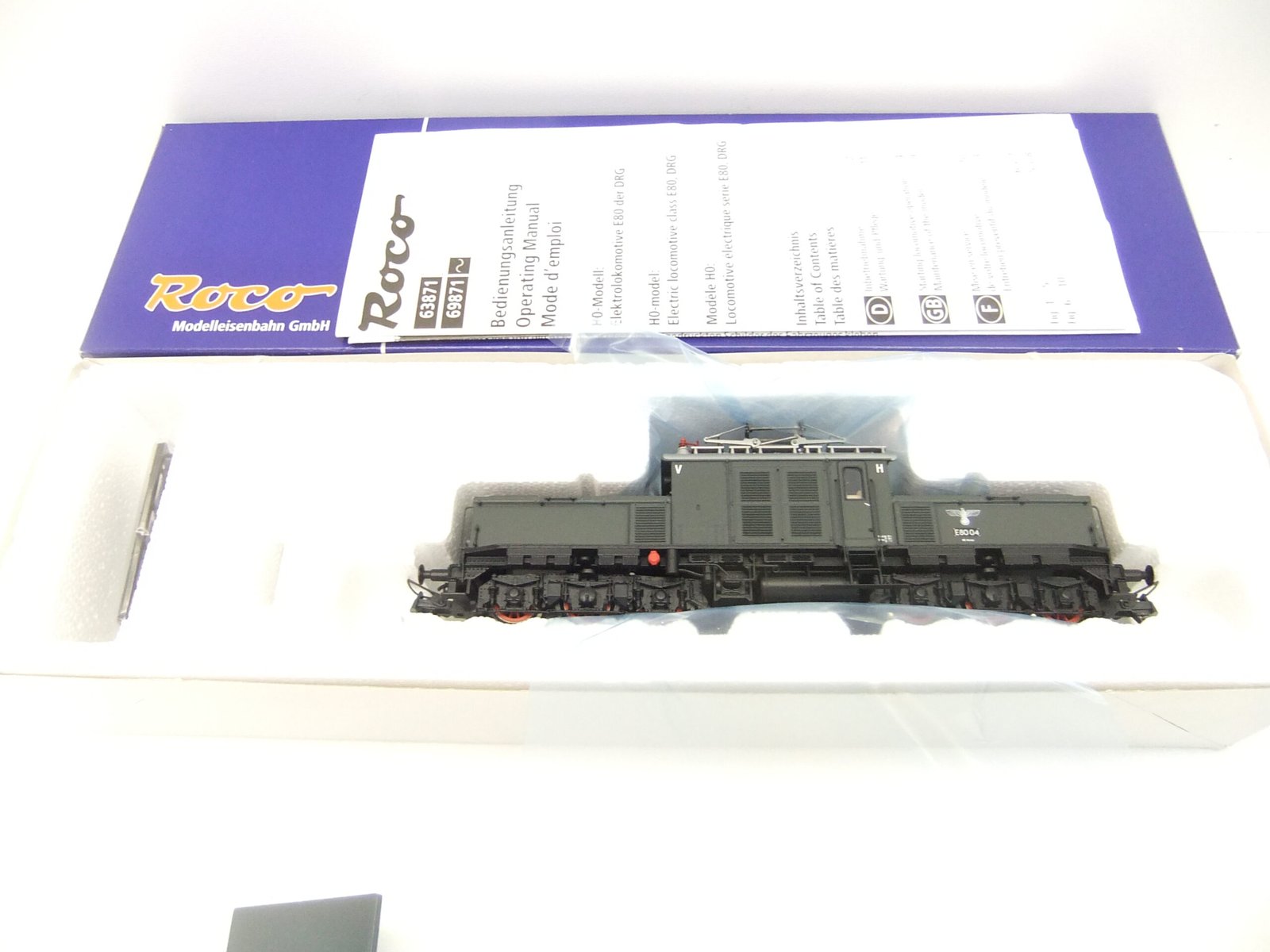 Roco 63871 HO E-Lok BR E 80 04 DRG Ep.II