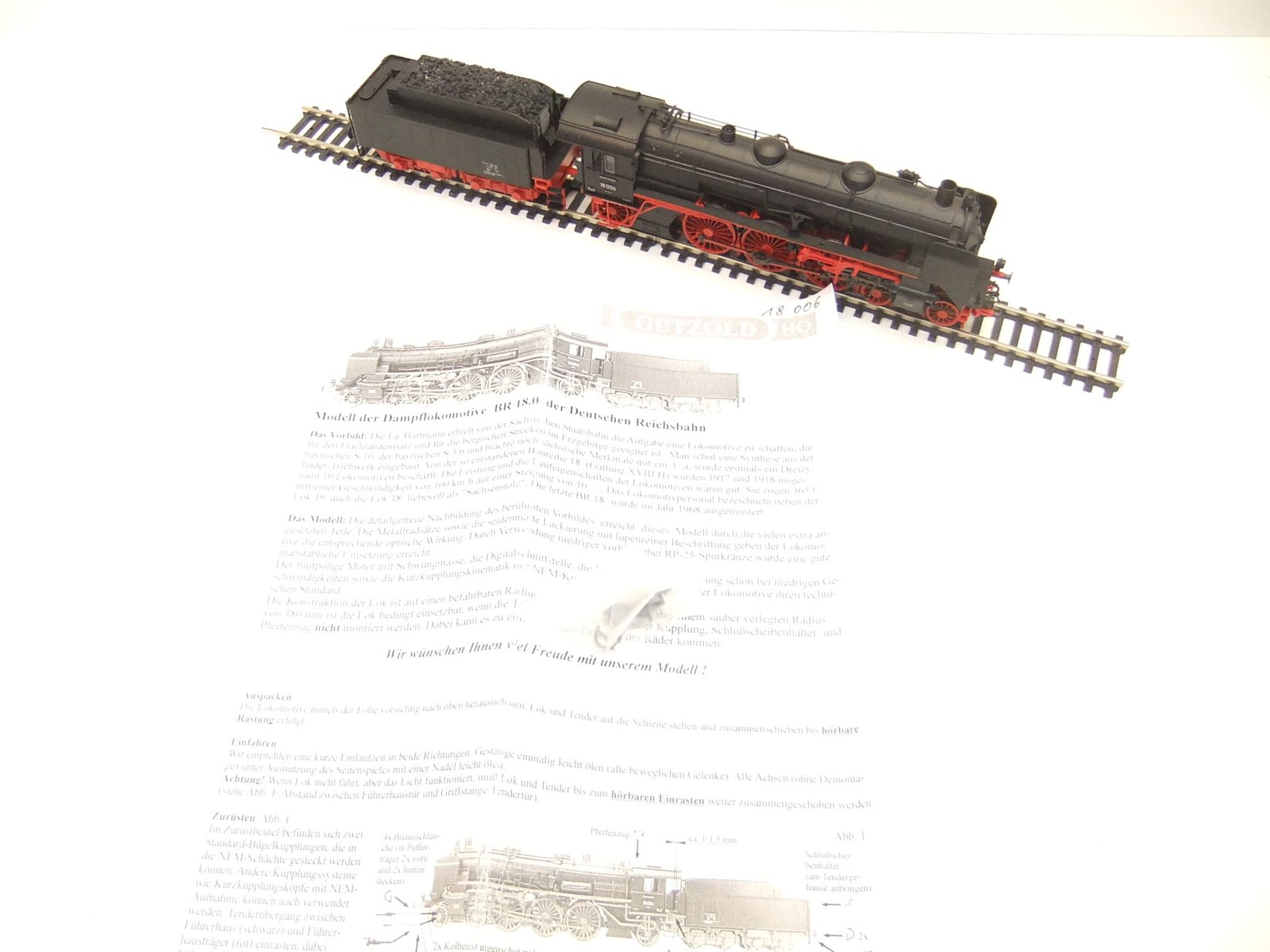 Gützold 51100 HO Da-Lok BR 18 DR Ep.III Der kleine "Sachsenstolz" – Bild 2
