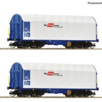 Roco 6680007 TT  2-tlg. Set Schiebeplanenwagen  ÖBB/RCW