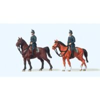 Preiser 10399 HO Polizei BRD zu Pferd um 1960